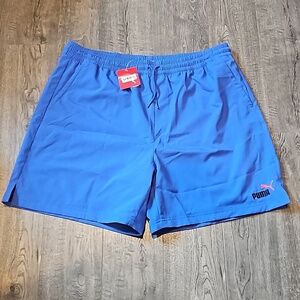 Puma Men's XXL Drawsting Blue Athletic Shorts Brand New With Tags